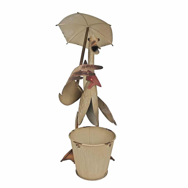 Duck with Umbrella Planter
