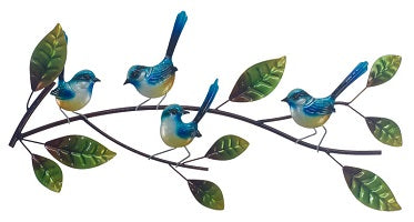 Blue Wrens on a Branch