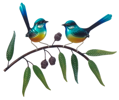 Blue Wrens with Gumnuts