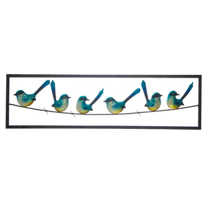 Blue Wren On Wire
