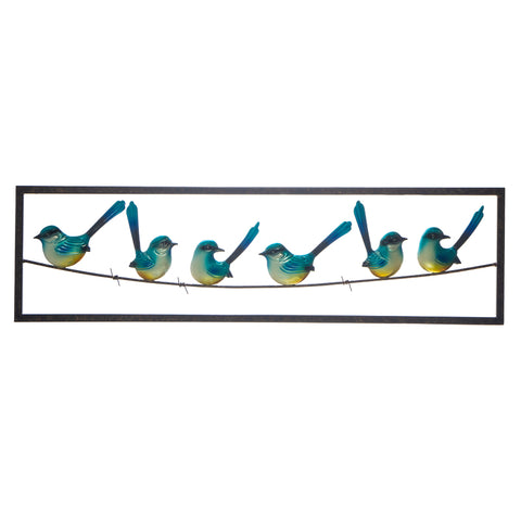Blue Wren On Wire