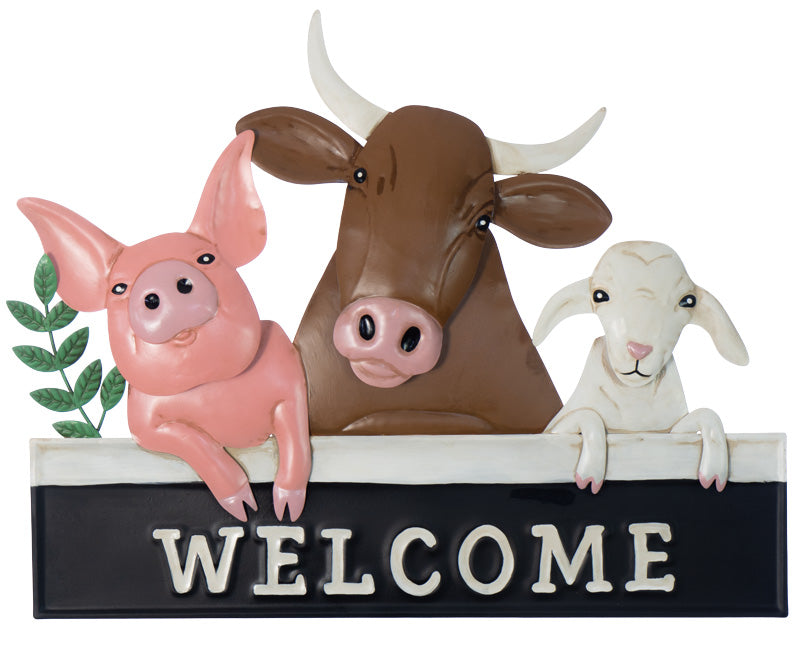 Farmyard Animals with Welcome