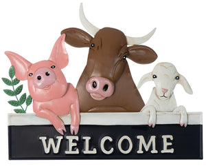 Farmyard Animals with Welcome