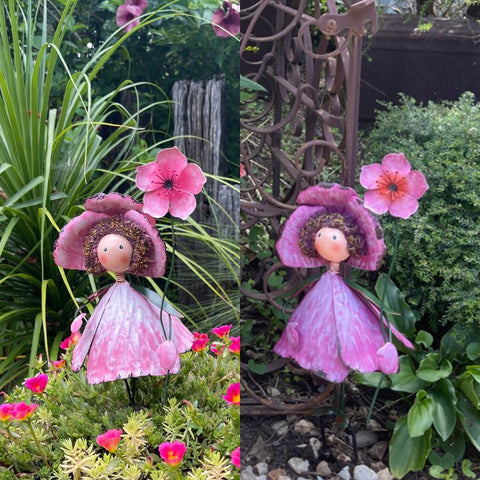 Flower Girl Garden Stakes