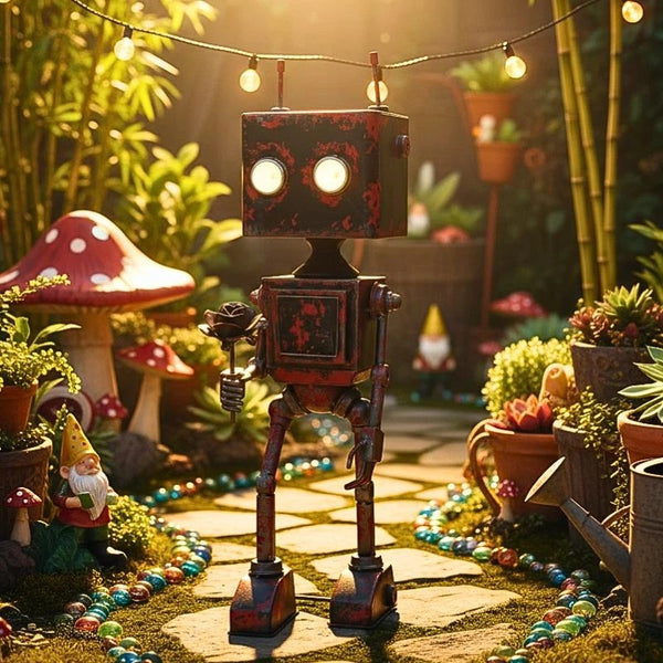 Robot with Solar Lights