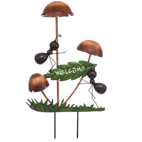 Welcoming Ants Garden Stake