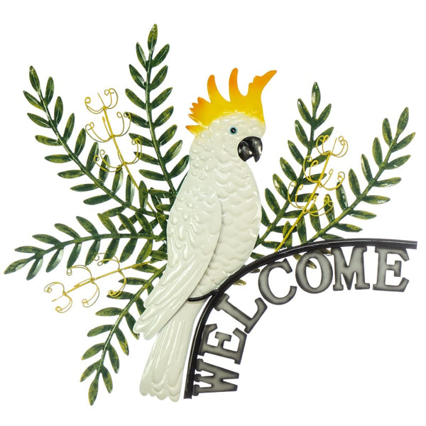 White Cockatoo on a Banksia Branch