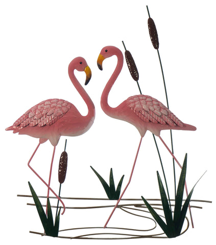 Flamingos in the Reeds